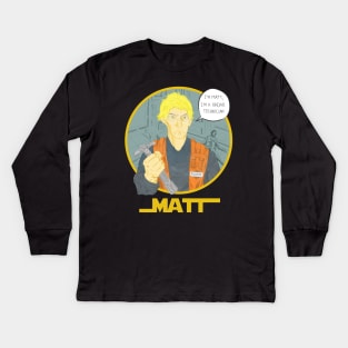 Matt the radar tech Kids Long Sleeve T-Shirt